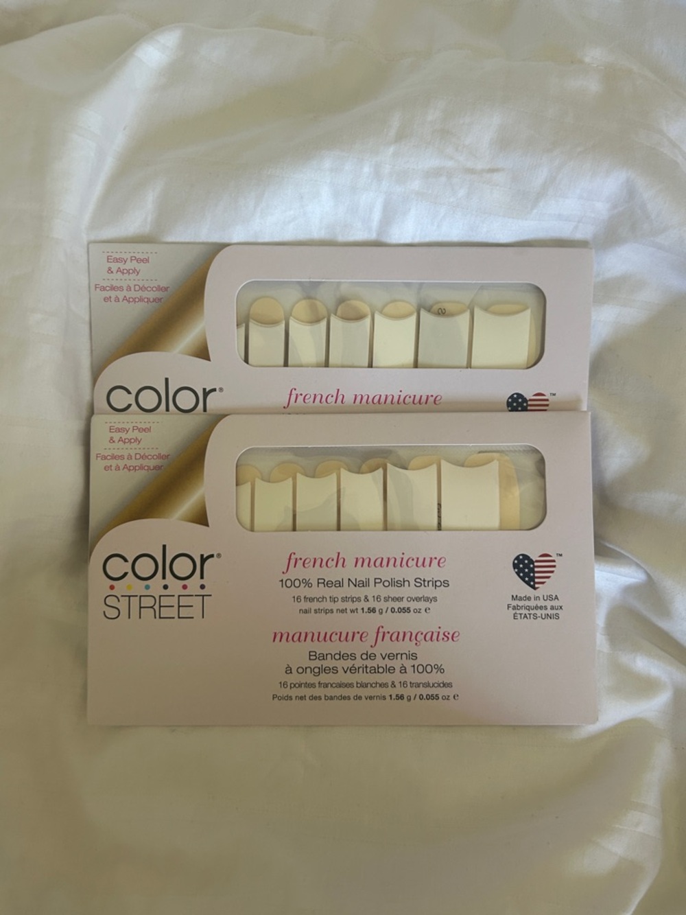 Color Street Nails French Manicure 2 pack